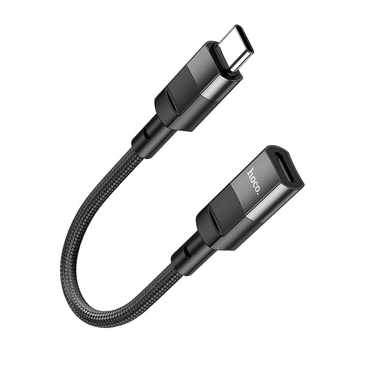 HOCO U107 Podatkovni in polnilni adapter HOCO U107 Lightning - USB-C, 0,1 m, črn 