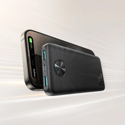 Joyroom JR-PBF15 zunanja baterija, 10000 mAh, 22,5 W, QC + PD, 1 x USB-C - 2 x USB-A, črna 
