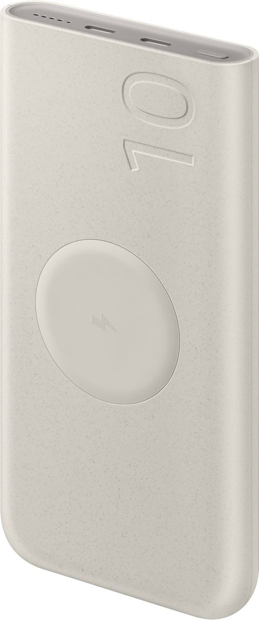 Samsung zunanja baterija, 10000 mAh, 25 W, PD + FQI, 1 x QI - 2 x USB-C, bež EB-U2510XUEGEU 