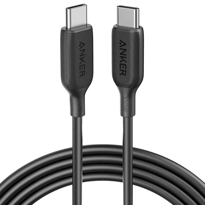 USB-C Data and Charging Cable - USB-C Anker 543, 100W, 1.8m, Black A80E2G11 