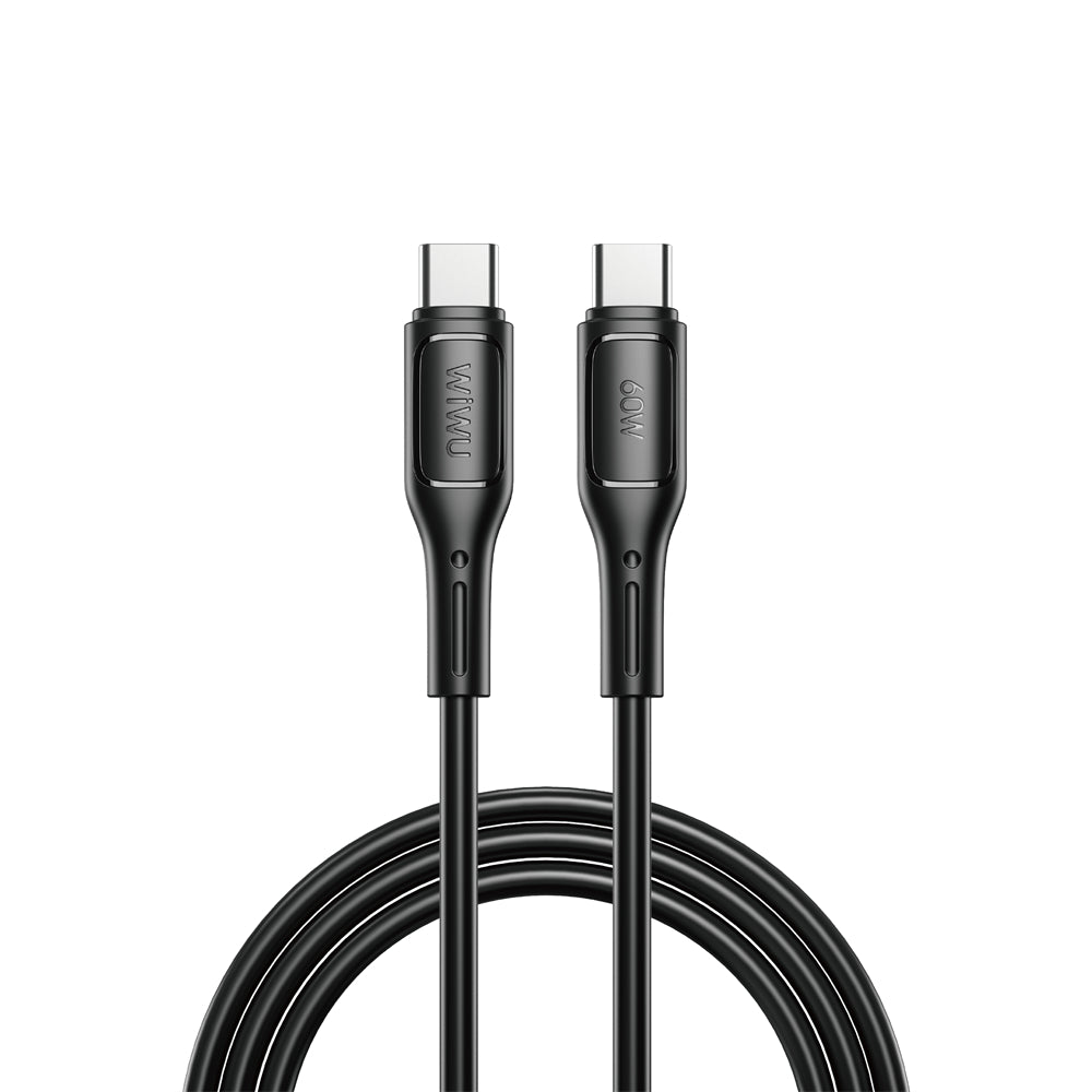 USB-C - USB-C Data and Charging Cable WiWu Wi-C043E Starlink, 60W, 1m, Black