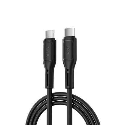 USB-C - USB-C Data and Charging Cable WiWu Wi-C043E Starlink, 60W, 1m, Black