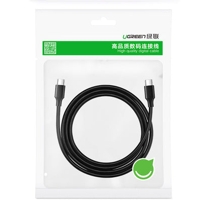 Kabel za prenos podatkov in polnjenje USB-C - USB-C UGREEN US286, 60 W, 1,5 m, črn