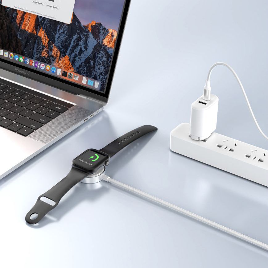 Kabel za polnjenje Tech-Protect MC02 Ultraboost C za Apple Watch Series, Bel