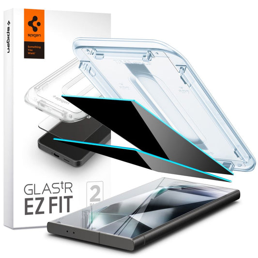 Spigen EZ FIT Privacy Screen Protector za Samsung Galaxy S24 Ultra S928, zaščitno steklo, polno lepilo, komplet 2 kosa 
