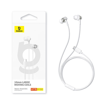 Handsfree 3.5mm Baseus Encok CZ11, White A00164300213-Z1 