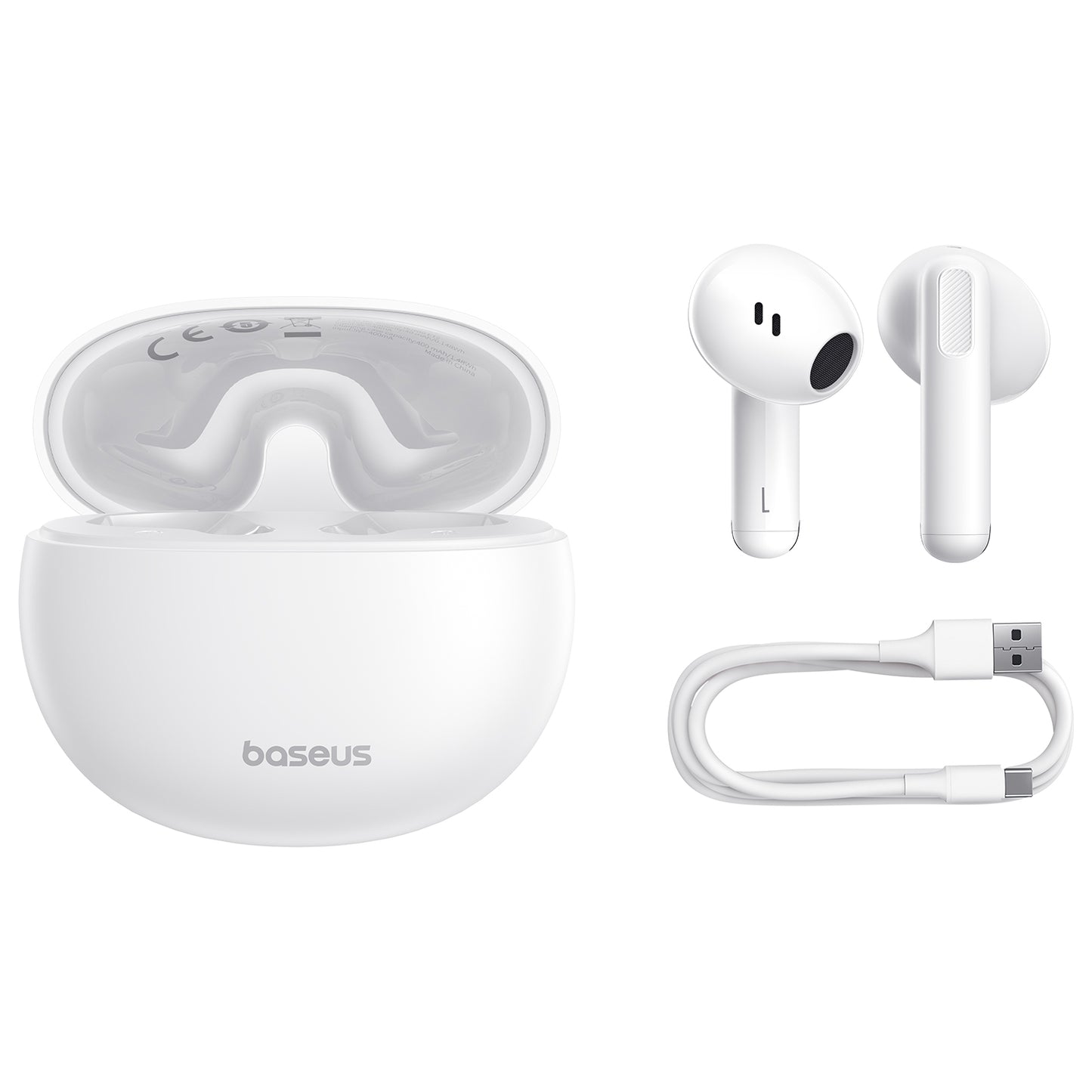 Handsfree Bluetooth Bluetooth Baseus Bowie E12, TWS, bela A00059801216-Z1 