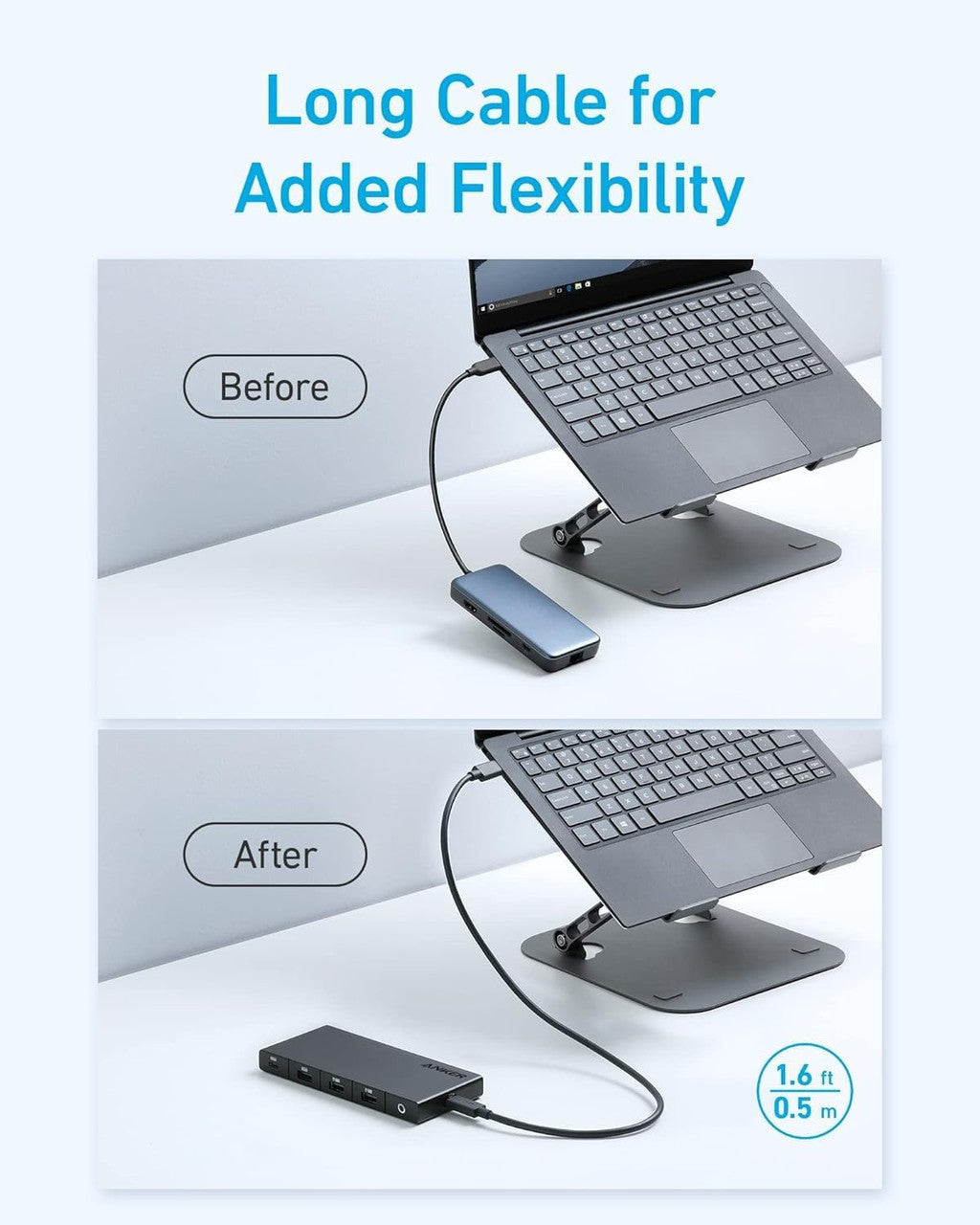 Hub USB-C Anker, 1 x USB-A 3.0 - 2 x USB-A - 3 x USB-C - 2 x HDMI - 1 x RJ45 - 1 x SD, Črn A83A2G11