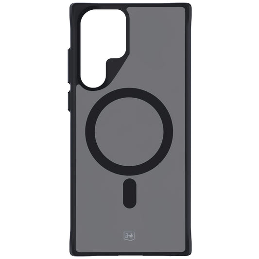 Ohišje MagSafe za Samsung Galaxy S22 Ultra 5G S908, 3MK, dimno ohišje MagCase, črno 