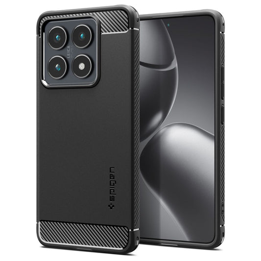 Ovitek za Xiaomi 14T Pro, Spigen, Rugged Armour, črn ACS08858 