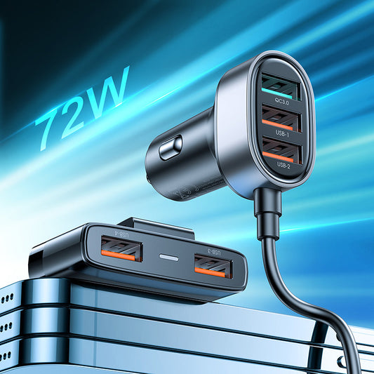 Avtomobilski polnilnik Joyroom JR-CL03 Pro, 45 W, 3,1 A, 5 x USB-A, črn 