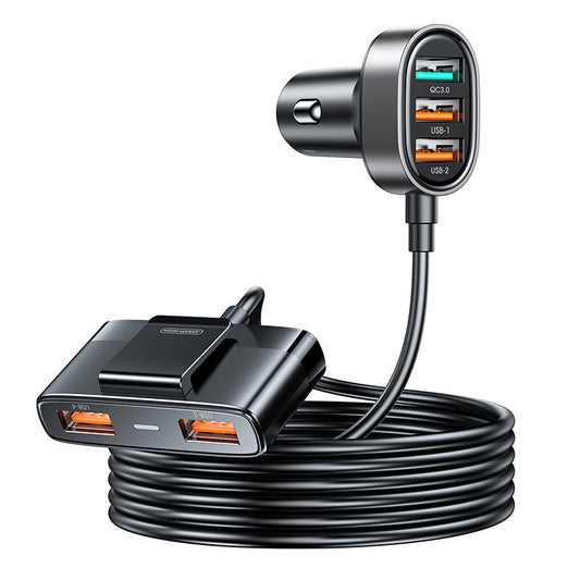 Avtomobilski polnilnik Joyroom JR-CL03 Pro, 45 W, 3,1 A, 5 x USB-A, črn 