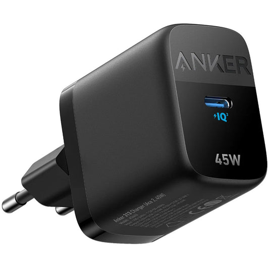 Anker 313 omrežni polnilnik, 45 W, 3A, 1 x USB-C, črn A2643G11 