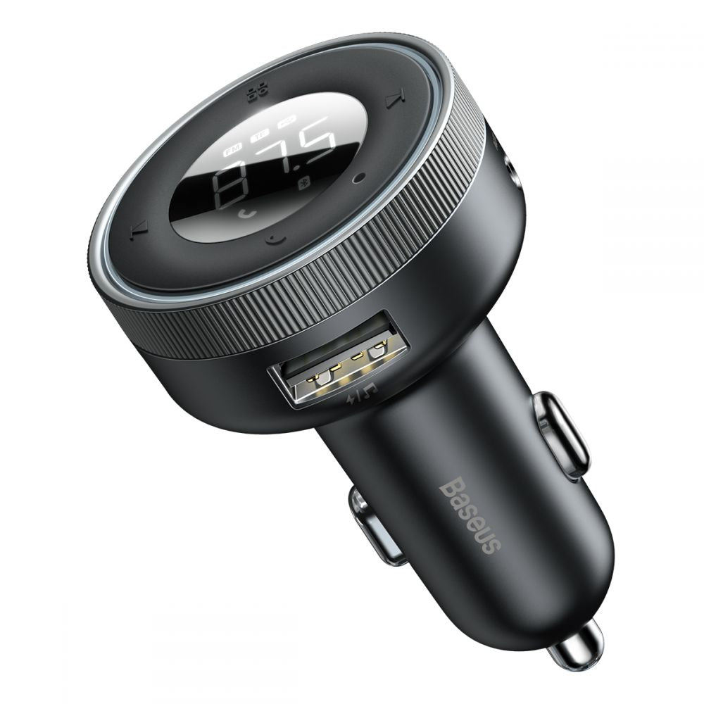 Baseus Enjoy Bluetooth FM modulator, Mp3 predvajalnik, 2 x USB, črn CCLH-01